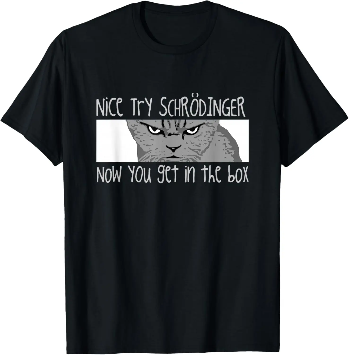 Women's 100% Cotton Round Neck Shortsleeve T-Shirt - Soft, Lightweight, Breathable Fabric, Physicist-Focused Schrodinger's Cat Quantum Physics Casual Top