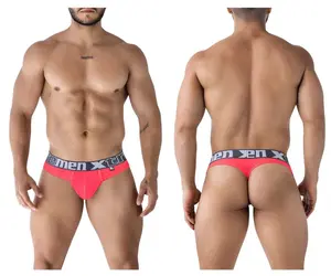 Men's Minimalist Microfiber Thongs - Soft, Breathable Polyester Fabric Underwear