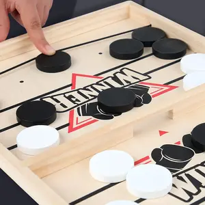 Wooden Foosball Board Game, Fast Sling Puck Game, Sling Board Games, Fun Family Board Game for Table, Board Games for Family Night, Party Game Toy, Family Game Toy, Tabletop Games