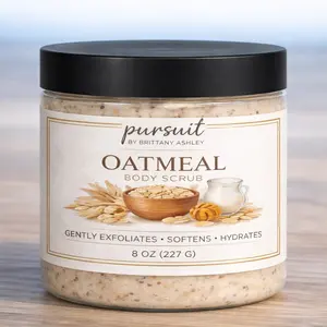 Pursuit By Brittany Ashley Oatmeal Milk and Honey Body Butter - Moisturizing Cream for Dry Skin - 8 oz