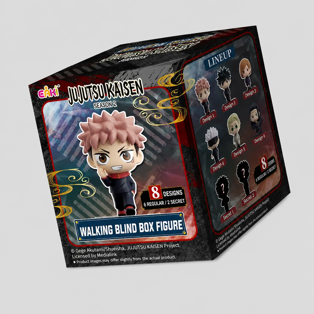 Jujutsu Kaisen Striding Walk Series Blind Box Figure, Mystery Anime Collectible Figurine with Dynamic Walking Pose, Desktop Decor Gift for Teens and Collectors