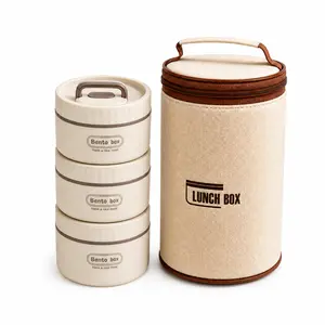 Portable Insulated Lunch Box Set with 3 Stainless Steel Food Containers, Includes 2 x 400ML and 1 x 600ML Bento Boxes, Leak-Proof Meal Prep Containers with Insulated Bag for School, Work, Picnic, Camping, Travel and Daily Use