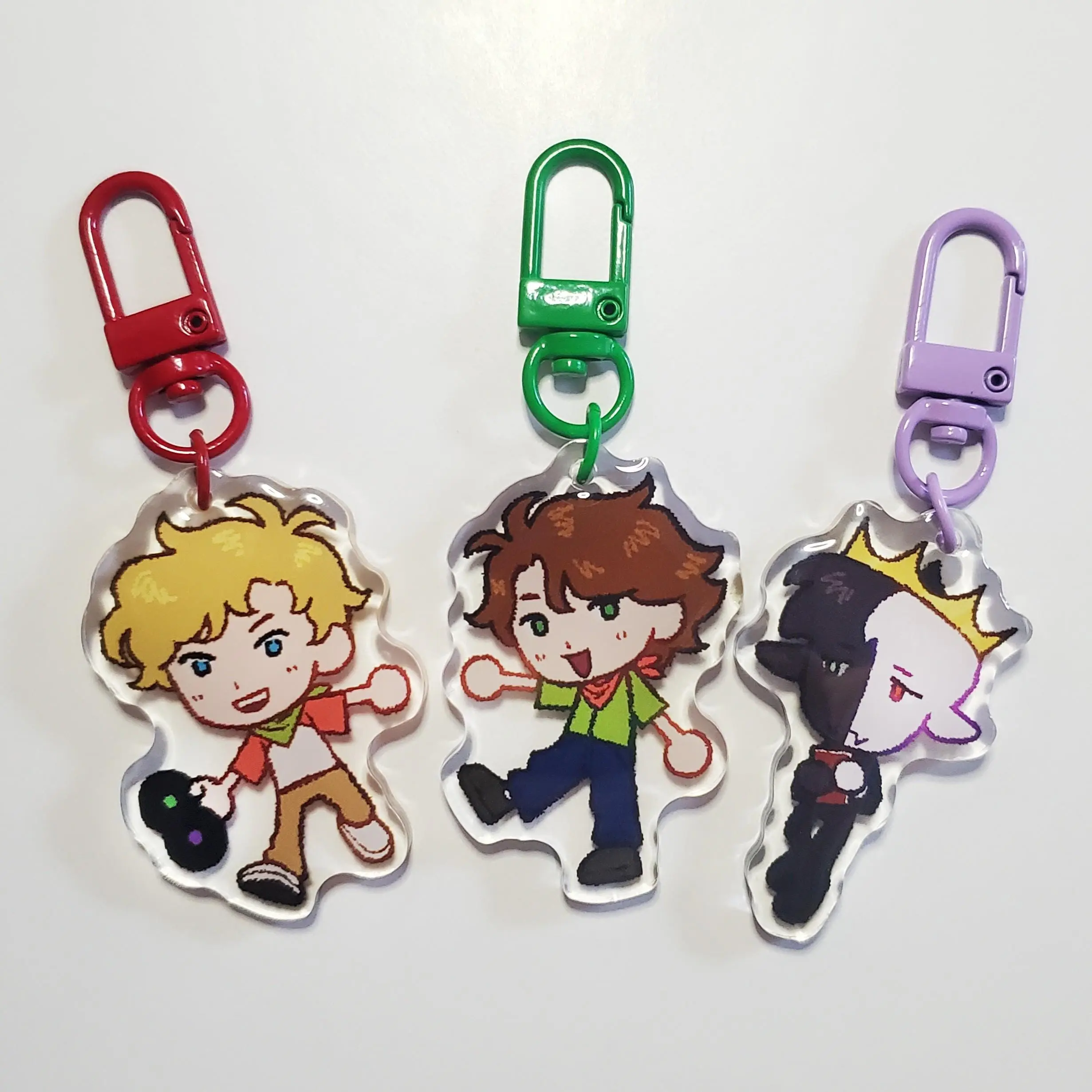 Dream SMP Bench Trio Acrylic Charms, mcyt keychain