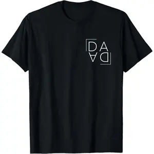 Proud Dada Shirt First Fathers Day Shirt for New Dad T-Shirt Pure Cotton Graphic Tees Menswear Top: Gifts for Men & Women