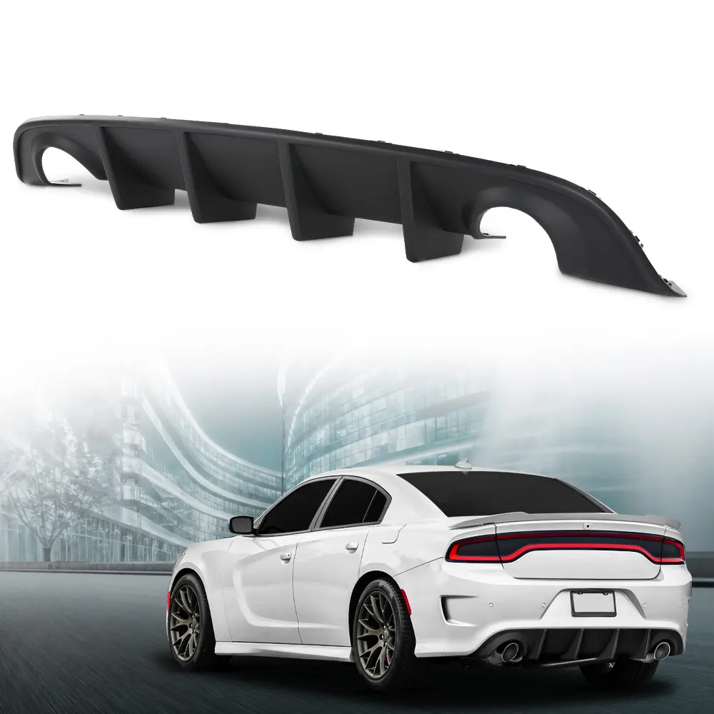 Fit For 15-23 Dodge Charger SRT Factory Style Rear Diffuser Bumper Lip Lower Valance Not For Widebody