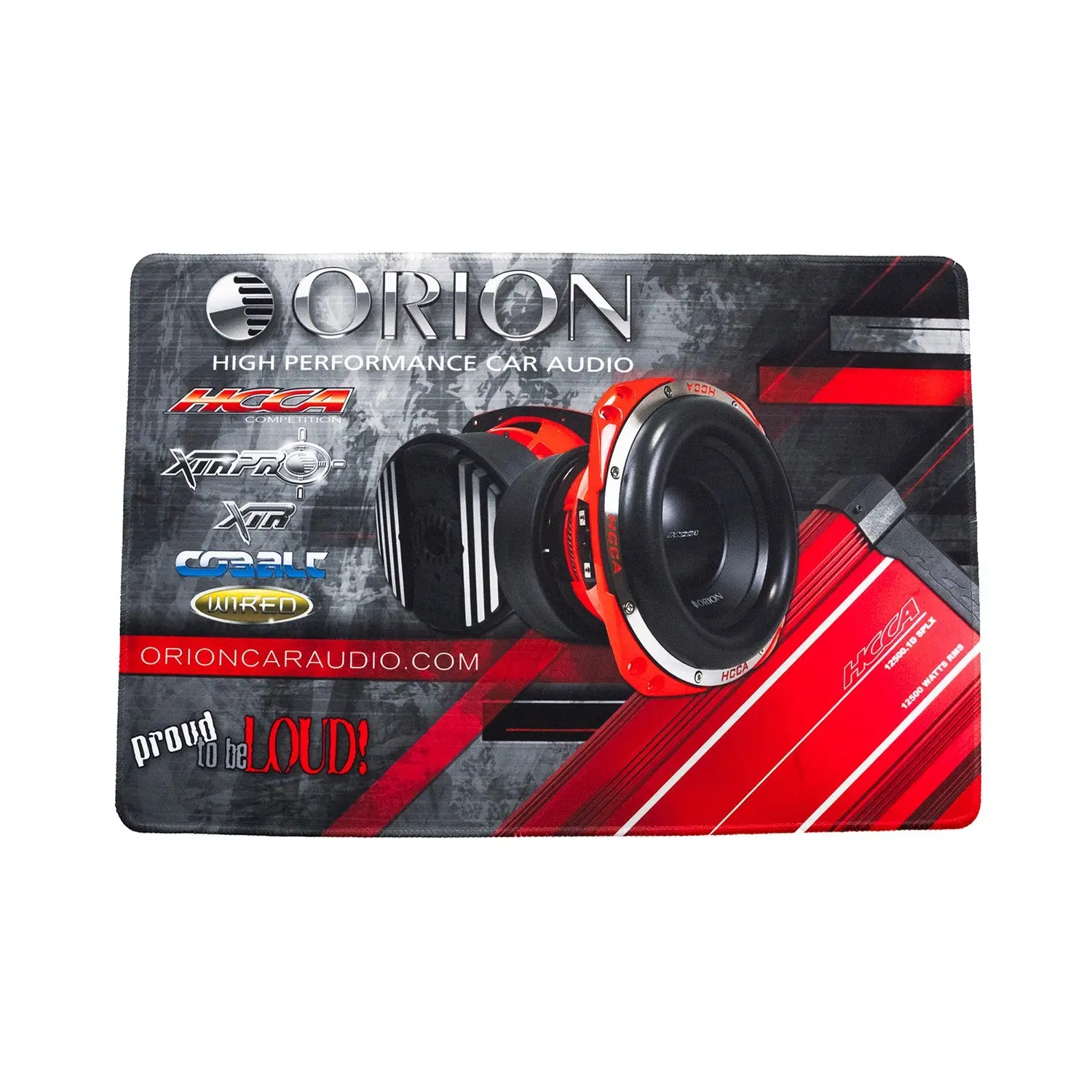 ORION Car Audio Mouse Pad, Multi-Functional Mouse Mat, Non-Slip Gaming Mousepad for Computer & Office Use