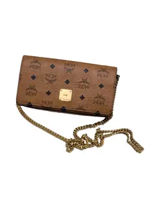 Pre-owned MCM Vintage Metal Chain Envelope Mini Shoulder Purse/WJ03617001/7001