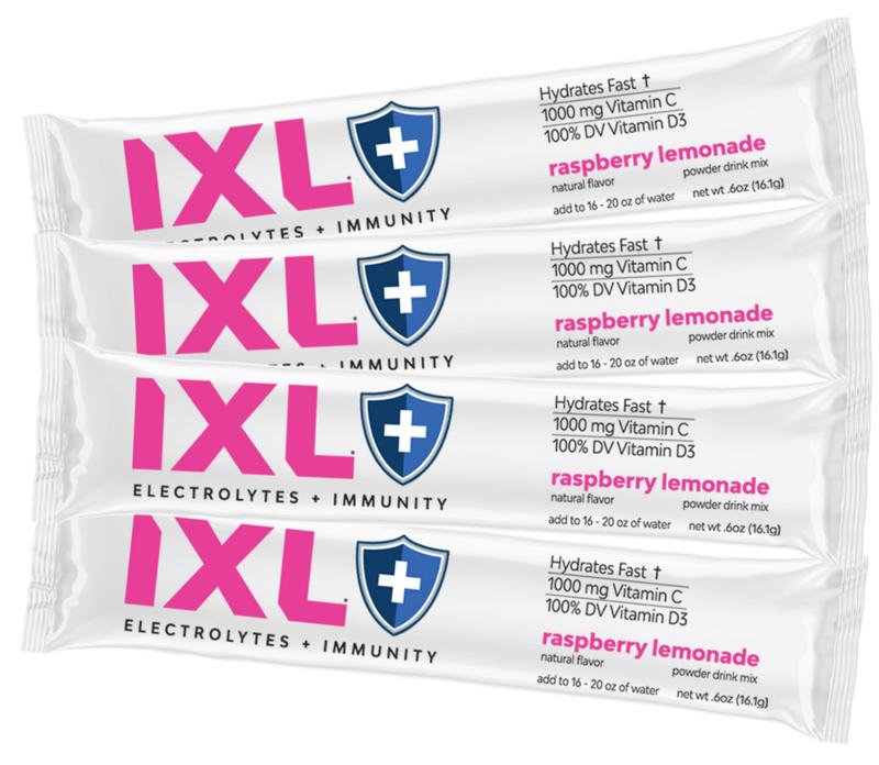 iXL Electrolytes & Immunity Powder Drinks Stick Packs 20 Pack