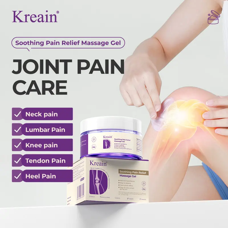 Kreain Nature Joint Pain Care Gel 100g with Chondroitin & Botanical Extracts for Knee Back Elbow & Muscle Soreness Lightweight Fast Absorbing Relief kreain gel