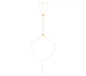 Ettika Scallop Sea Shell & Crystal Station Body Chain
