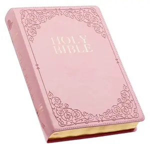 KJV Holy Bible, Giant Print Full-size Faux Leather Red Letter Edition - Thumb Index & Ribbon Marker, King James Version, Pink (KJV Full Size GP Editions)