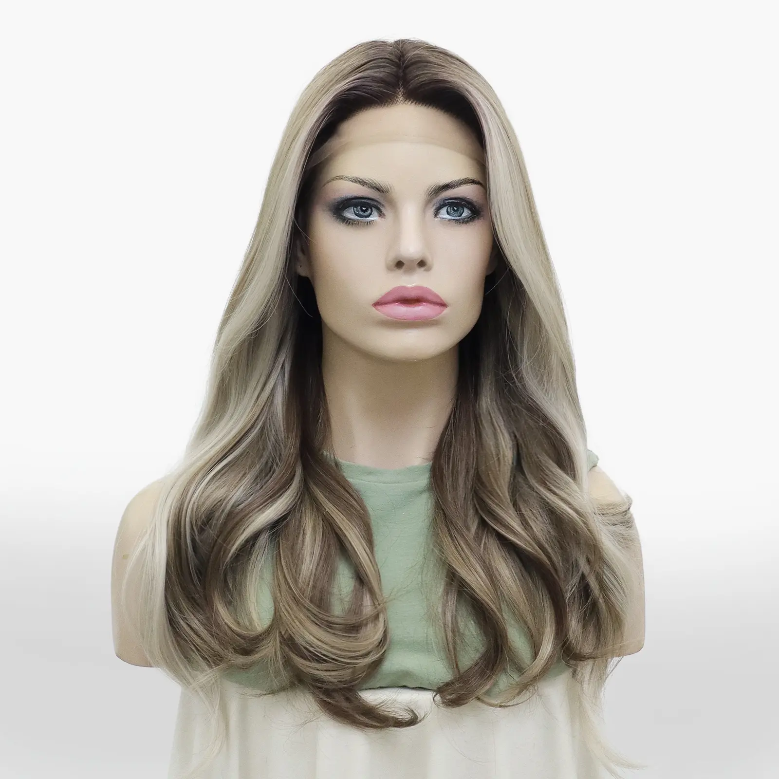 IMstyle Lona T-part pre plucked ash blonde with highlight 22inches soft rooting color