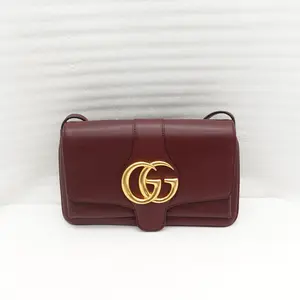 Pre-owned GUCCI calfskin Shoulder Bags Arli Burgundy Shoulder Bag T10394712