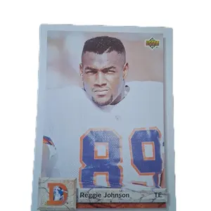 Upper Deck Reggie Johnson Football Card TE Player Number 89 from the Upper Deck Series