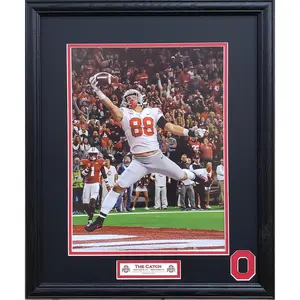 Ohio State Buckeyes Big Ten Champions Jeremy Ruckert Catch Custom Framed Picture