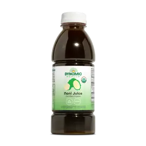 Dynamic Health Organic Noni Juice, 16 fl oz Certified Organic Kosher Liquid Supplement, Tropical Fruit Beverage