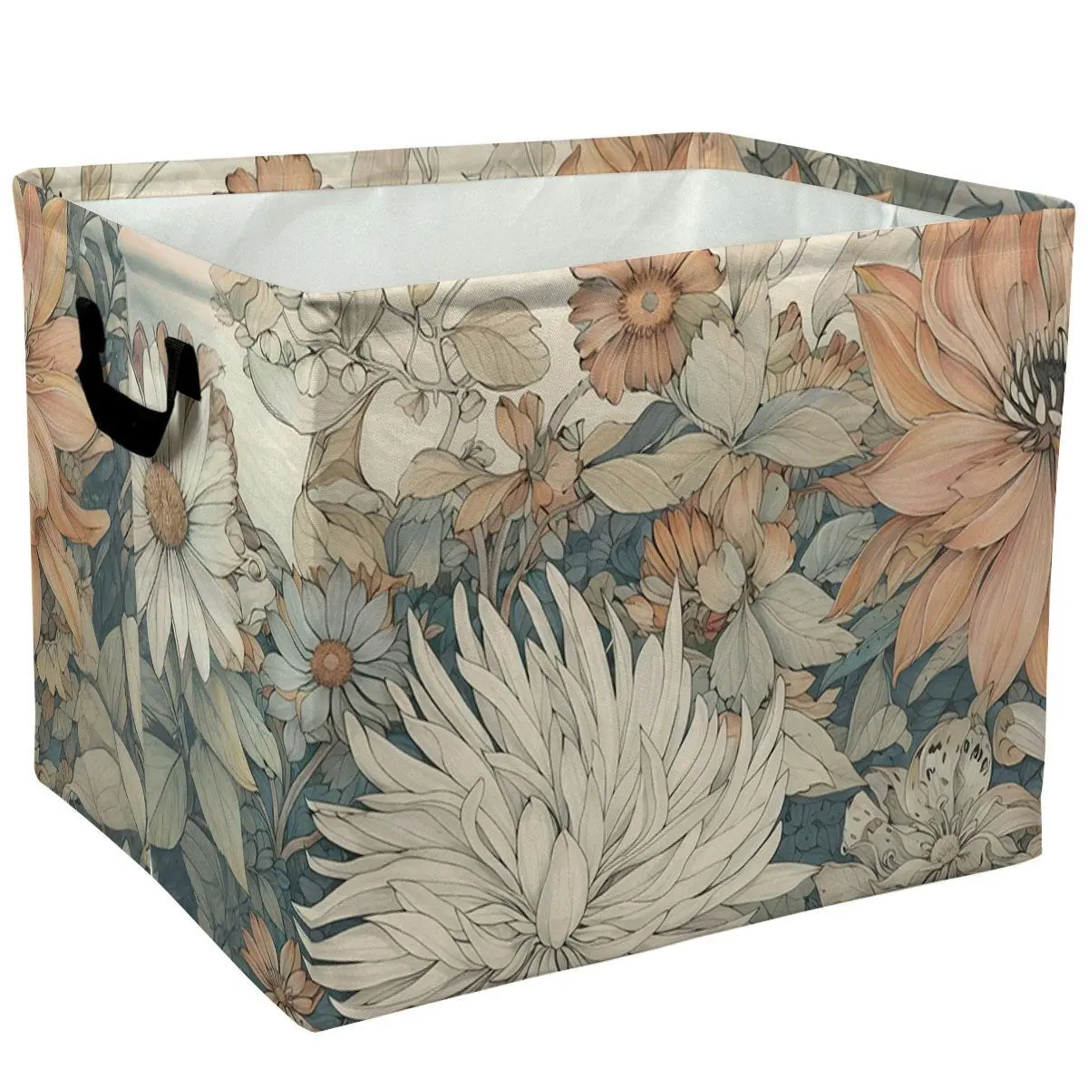 Vintage Floral Print Storage Baskets Storage Boxes Home Decor Storage Clothes Organization And Storage Home Decor Storage Holiday Gifts，Organizer For Toys， Books， Laundry Baskets