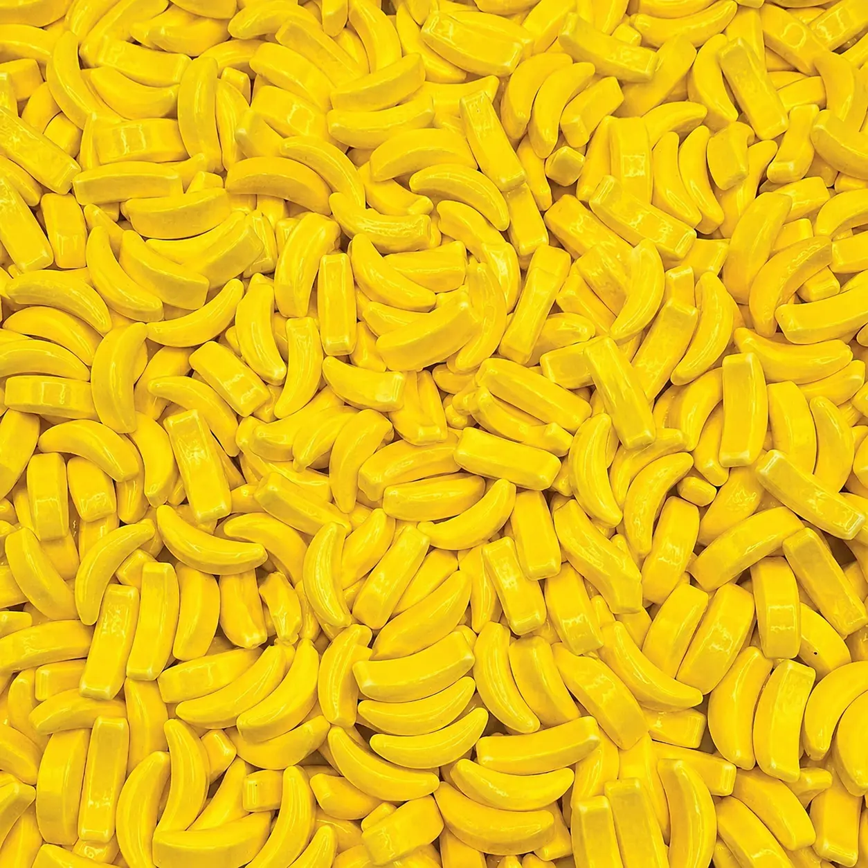 Banana Flavored Hard Candy 1 lb Bulk, Yellow Banana-Shaped Candy, Sweet Individually Unwrapped Candy for Candy Bowls, Buffets, Parties & Gifting
