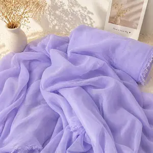 Lavender Soft Matte Chiffon Fabric 40 Yards 60” Wide Sheer Draping for Ceiling Decor Dresses Event Styling
