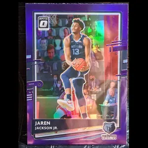 Panini Jaren Jackson Jr. 2020-21 Optic Purple Prizm #16 Memphis Grizzlies Basketball Card