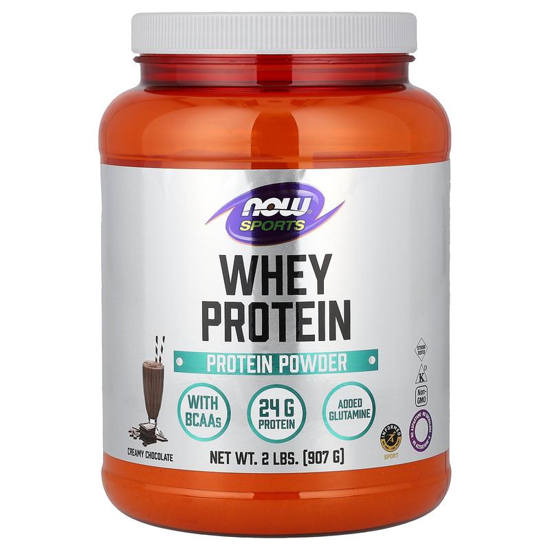 NOW Foods Sports, Whey Protein Powder, Creamy Chocolate, 2 lbs (907 g)