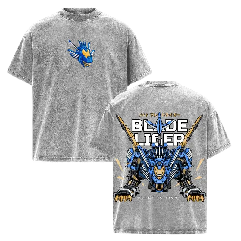 Blade Liger Zoids T-Shirt, New Century Zero Tee, Vintage Anime Shirt, Fashion Cotton, Full Colors, Full Sizes, For Men, For Women