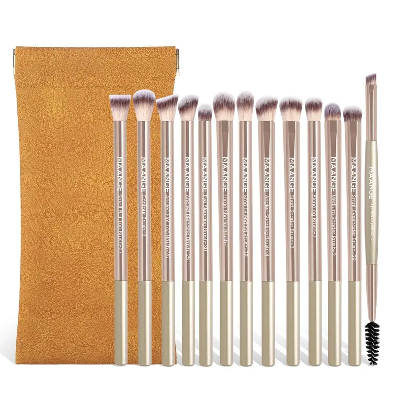 Professional Soft Makeup Brush Kits with Cosmetic Bag, 13pcs/set Eyeshadow Brush Set Multifunctional Makeup Brushes for Powder Liquid Cream, Makeup Tools for Women, Face Makeup Brushes, Brush Combo
