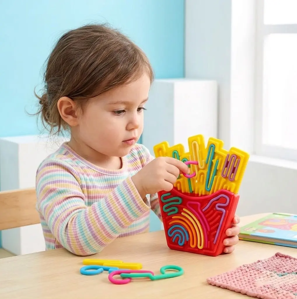 Sensory Activity Board for Kids, Sensory Learning Toy,Sensory Stress Reliever, Calming Kids Sensory Toy, Dual-Sided Silicone, Birthday Gift