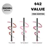 sacheu Lip STAY-N Trio - Peel-Off Lip Stain 3-Pack - All-Day Wear Transfer-Proof Lip Stain - Infused with Hyaluronic Acid & Vitamin E for All Skin Types - Vegan & Cruelty-Free