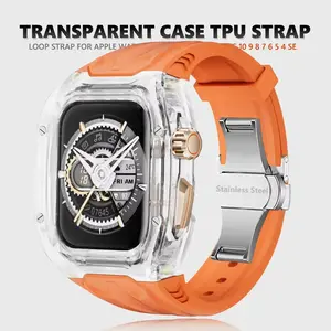Transparent Case TPU Band for iWatch Ultra 2 49mm Modification Kit Strap for iWatch Ultra 3 49mm