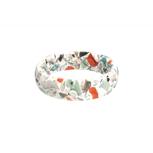 Groove Ring – Thin Flexible Silicone Ring for Women. Everyday Comfort – Sea Glass