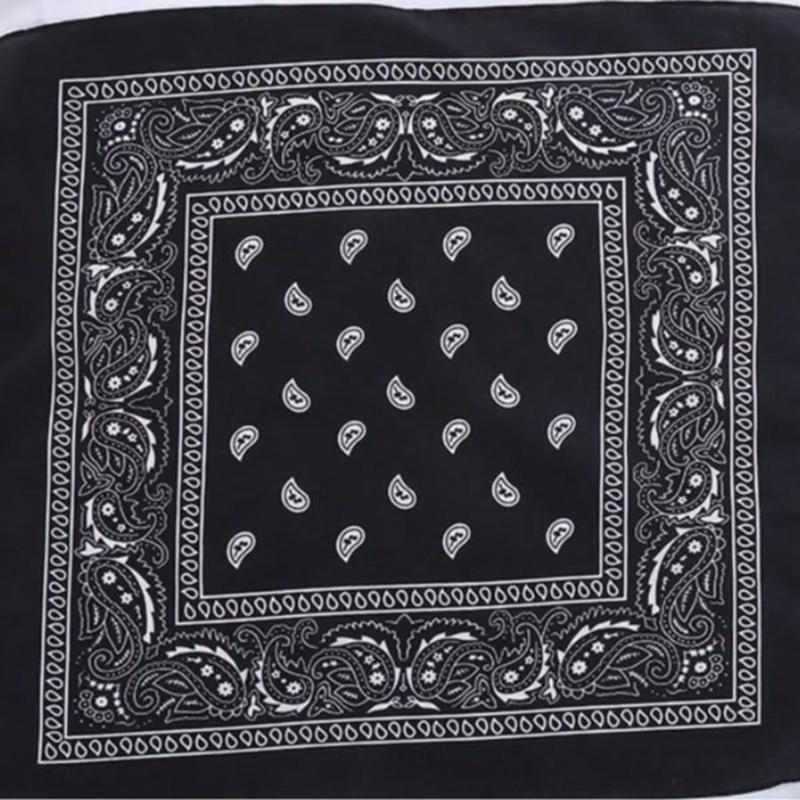 1PCS Paisley Bandana Scarf – Classic Retro Street Style, Multiple Colors Square Bandana, Headwear, Neckerchief, Pocket Square, 1pc