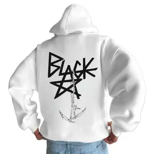 Blackstar X Chain Scythe - Soul Eater Hoodie Anime Hoodie, Black, Classic Design, Oversize Fit, 2025 Menswear, Sweatshirt Style Soft French fall outfits outfits men 2000s outfits mens hoodies vacation outfits graphic hoodies Casual Long Sleeve