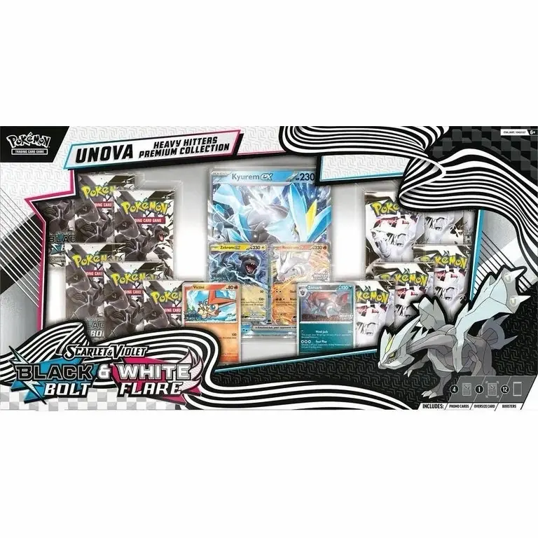 Unova Heavy Hitters Premium Collection Black Bolt & White Flare