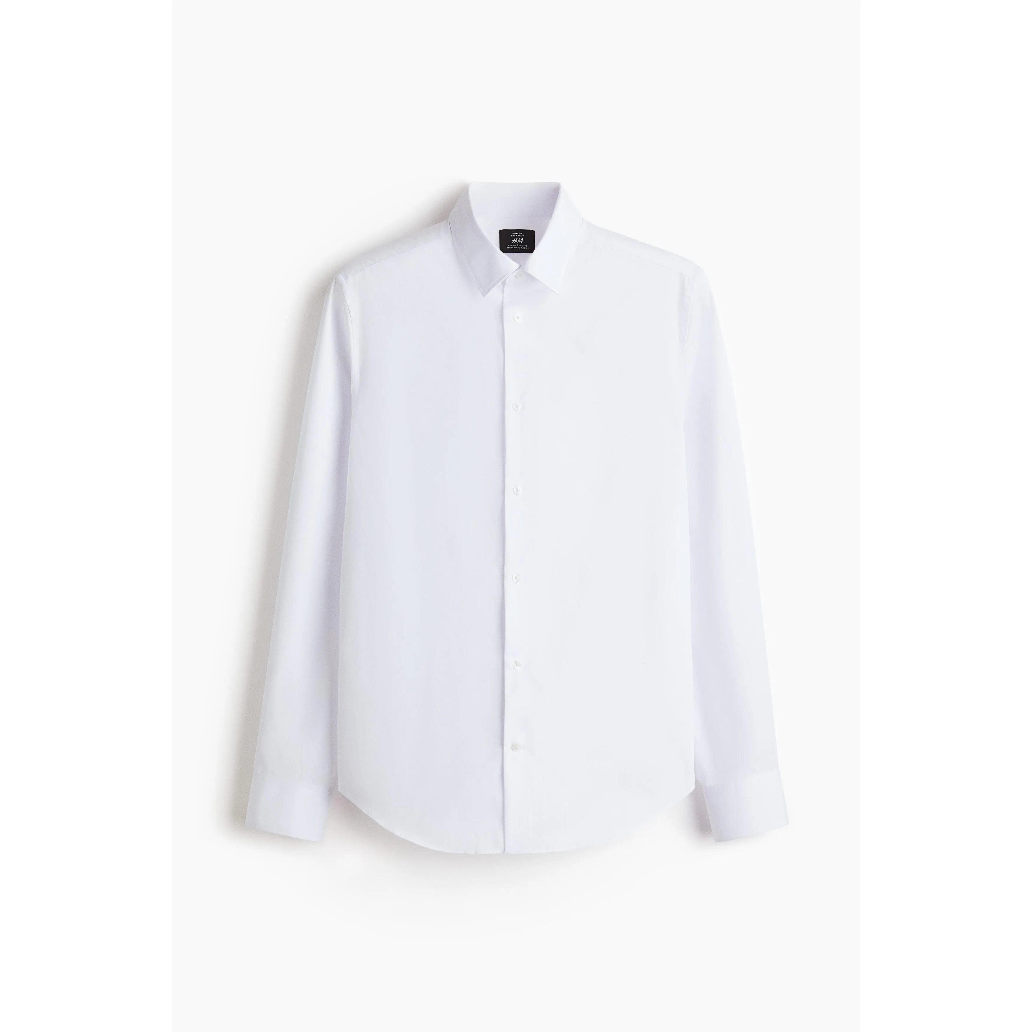 green emerald velvet dress H&M White Button Down Slim Fit Dress Shirt – Recycled Threads main image 0