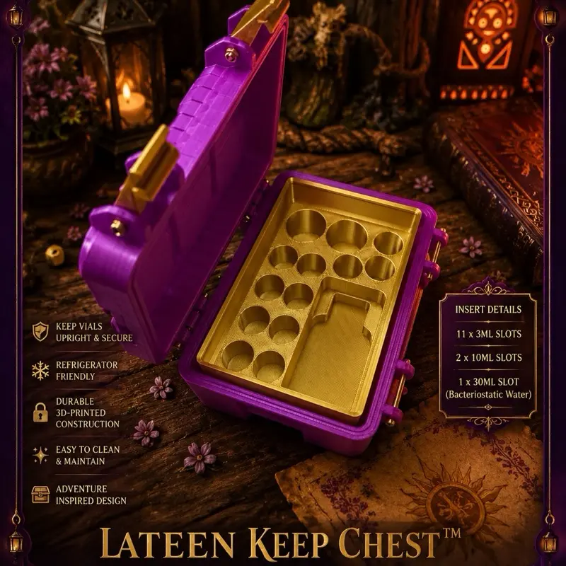 “The Lantern Keep Chest” Peptide Storage Case