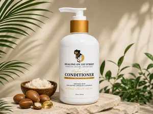 Healing On 1st Street Hydra Curl Moisturizing Conditioner | Defines Curls, Softens & Hydrates Dry, Curly, Coily & Wavy Hair | 8 fl oz