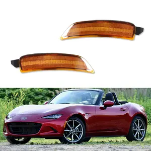 2pcs Amber Lens Front Side Marker lamps Lights For 2016 2017 2018 2019 2020 2021 2022 Mazda MX-5 Miata,Replace OEM NA1J-51-5J0C NA1J-51-5H0C, NA1J-51-5F0B NA1J-51-5E0B