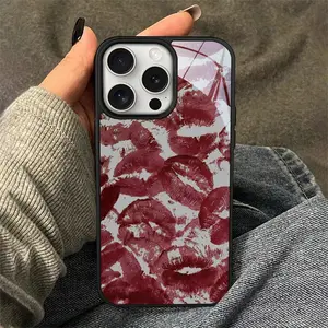 Lip Pattern Phone Case, Anti-drop Cellphone Protective Case, Total Protective Shockproof Mobile Phone Cover for iPhone, Protector, Smartphone Casing Protection