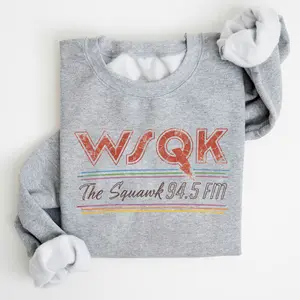 Retro WSQK Sweatshirt, The Squawk Radio Vintage Shirt, Retro Radio Gift Shirts, Unisex T-Shirt for Men and Women