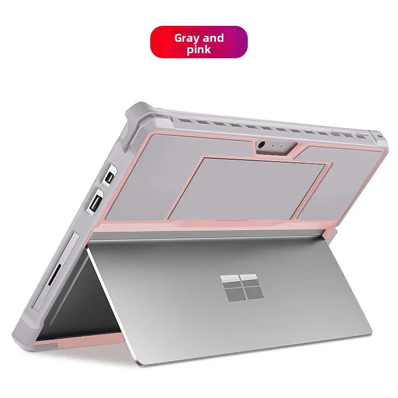 Surface Pro 4/5/6/7 Hollow Single Bottom Case - Gr
