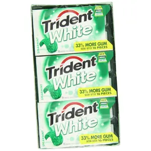 Trident White Spearmint Chewing Gum
