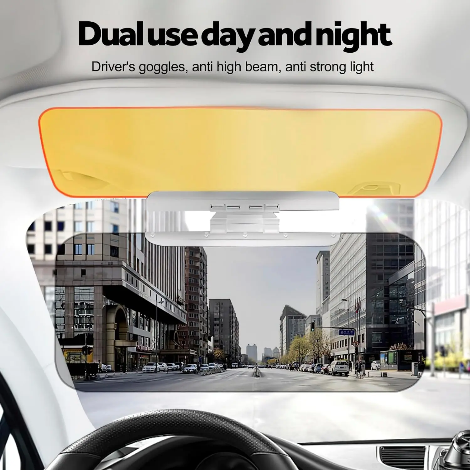 Car Sun Visor Extender 2 in 1 Anti-glare and UV Protection Sunshade Extender Universal Auto Windshield Visor Anti-Dazzle Driving Mirror For Sedan SUV Truck