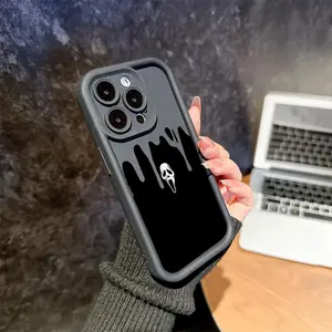 Scream Ghostface Dripping Art Phone Case,Horror Movie-Inspired, Drop-Resistant Protection,Fits iPhone 17 Air 16 Plus 15 Promax 14 13 12 11 Pro.HM155