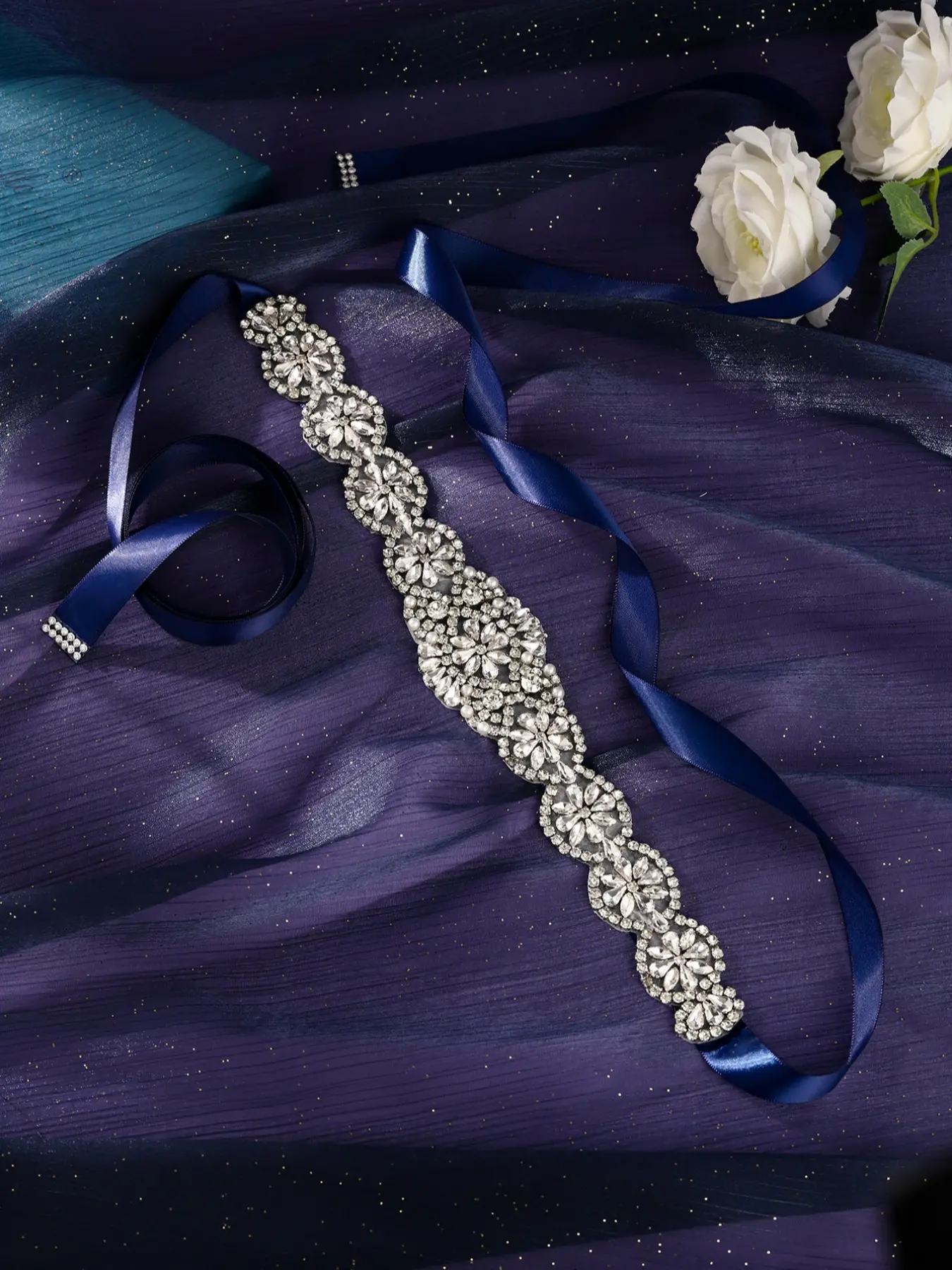Shiny Rhinestone Bridal Belt, Shimmering Rhinestones, Spring Summer Fashion Accessory, Perfect for Weddings Parties Dresses, Elegant Women's Waistband, Trendy Design Belt