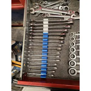 Magnetic Customizable Wrench Holder Modular Toolbox Organization
