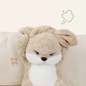 Cute Large Plush Bunny Toy, Soft Polyester Filling, & Hair, Perfect Soft Cuddly Gift for Kids, Birthdays, Weddings, Holidays