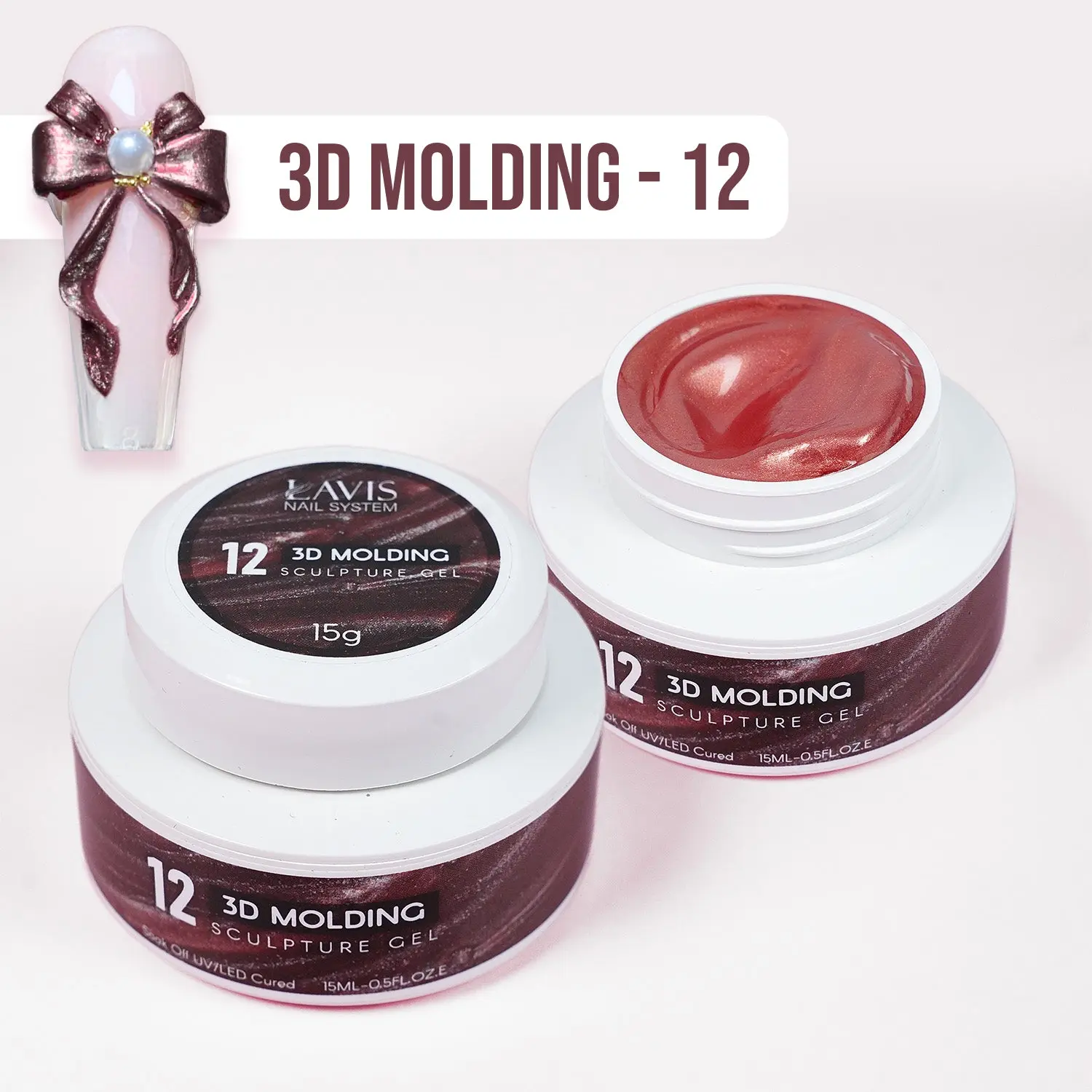 LAVIS 3D Molding Gel 15g - 12 - Nail Art