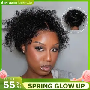 [Free Upgraded] Water Wave Invisi Strap Snug Fit Ashimary Hair 360 Transparent Lace Frontal Bleached Knots Pre Cut Lace Wig With Drawstring 100% Human Hair Wig