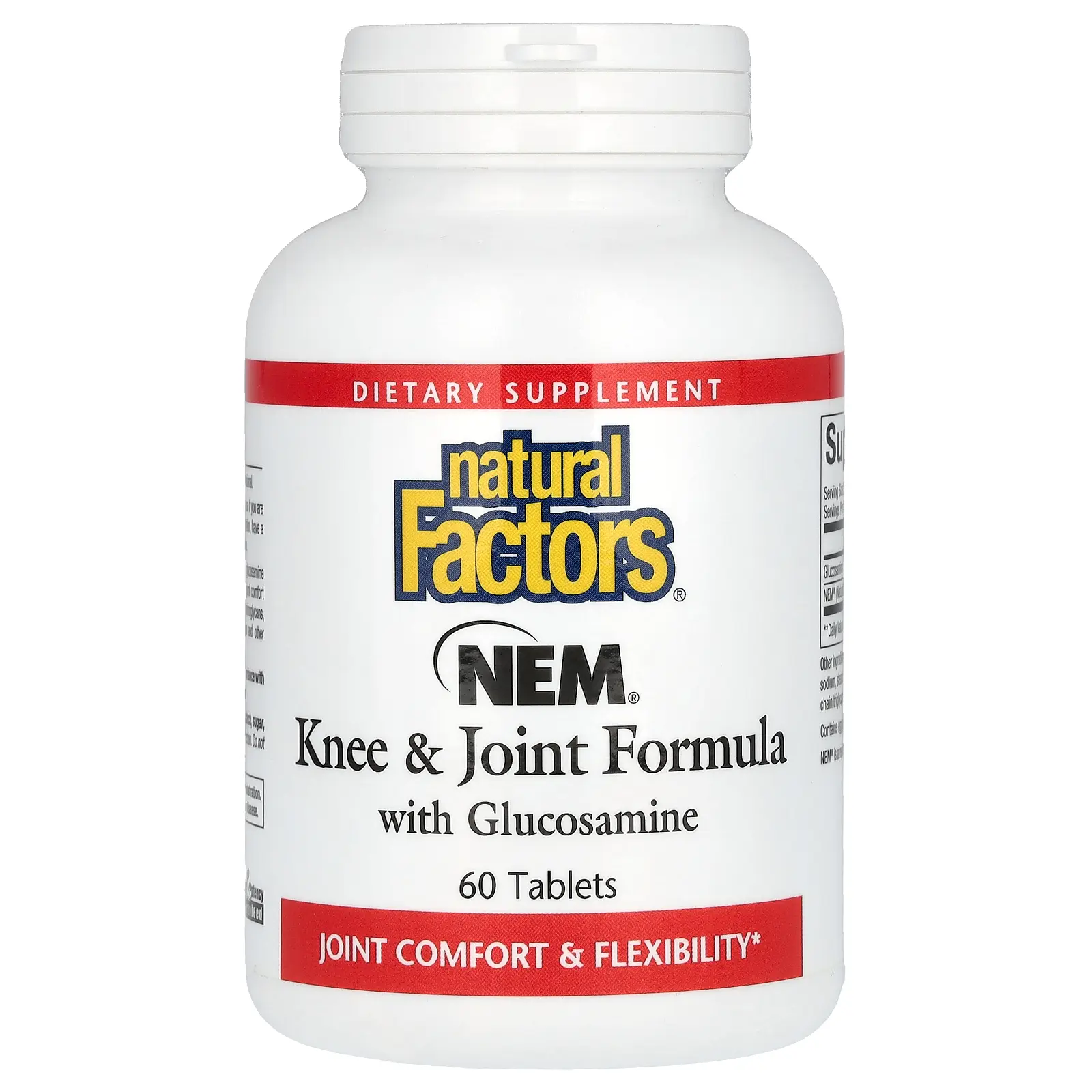 Natural Factors NEM, Knee & Joint Formula with Glucosamine, 60 Tablets Natural Factors NEM, Knee & Joint Formula with Glucosamine, 60 Tablets
